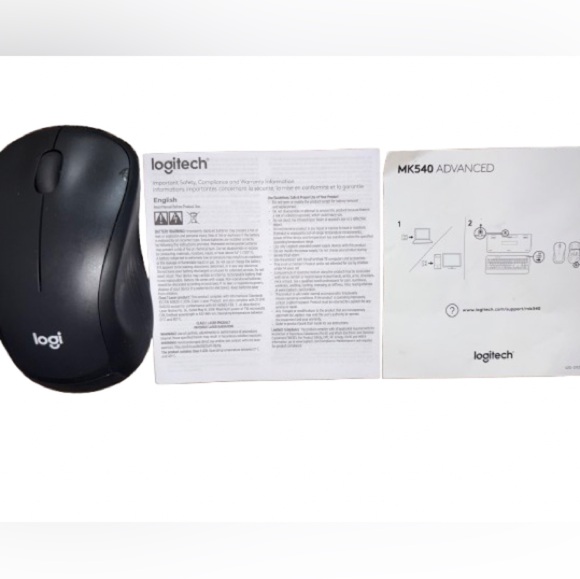 Logitech Black Wireless Keyboard and Mouse Combo NEW - Picture 4 of 5